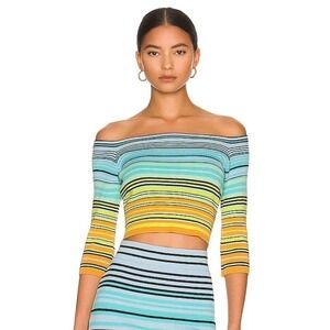 NWT Le Superbe Oaxaca Multi Stripe Top AND skirt sml totoal retail: $470